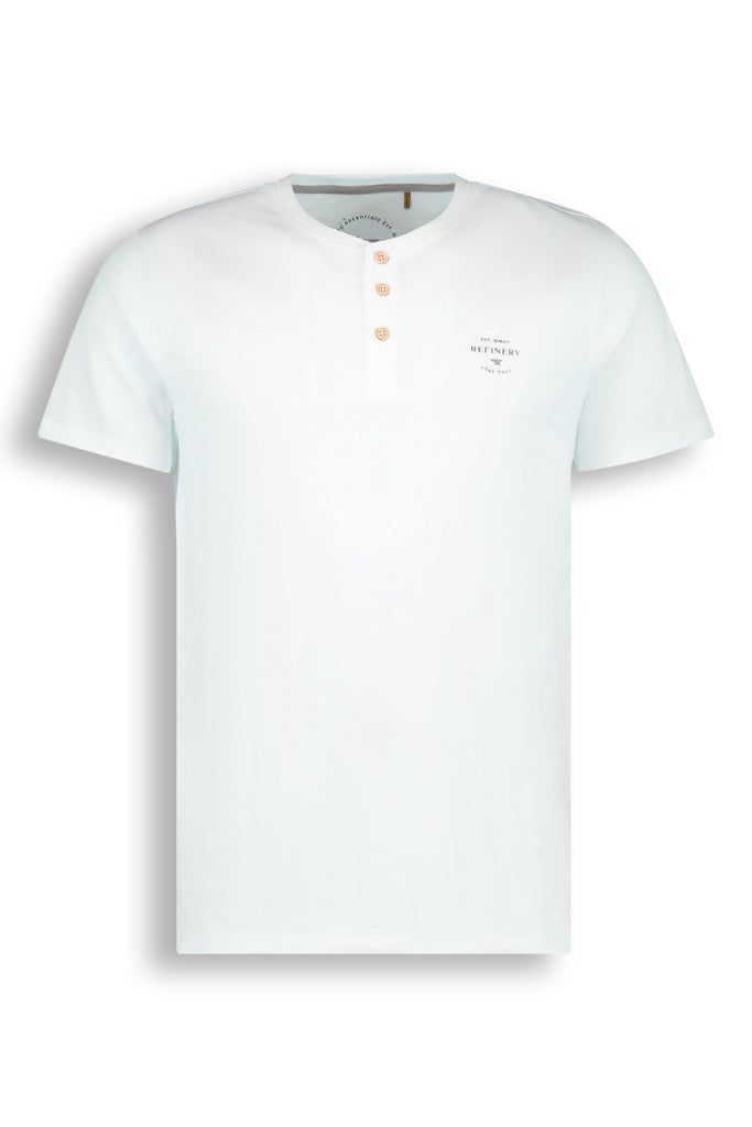 Henley T-Shirt _ 137177 _ White sold by Refinery product image thumbnail 2