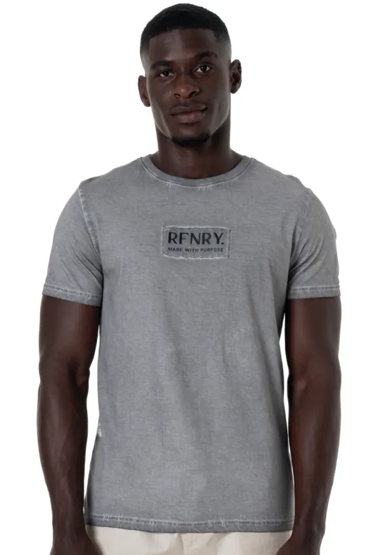 Organic Dye T-Shirt _ 143617 _ Grey sold by Refinery