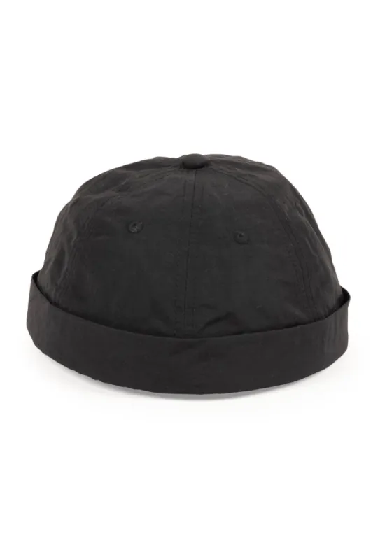 Docker Style Cap _ 144185 _ Black sold by Refinery
