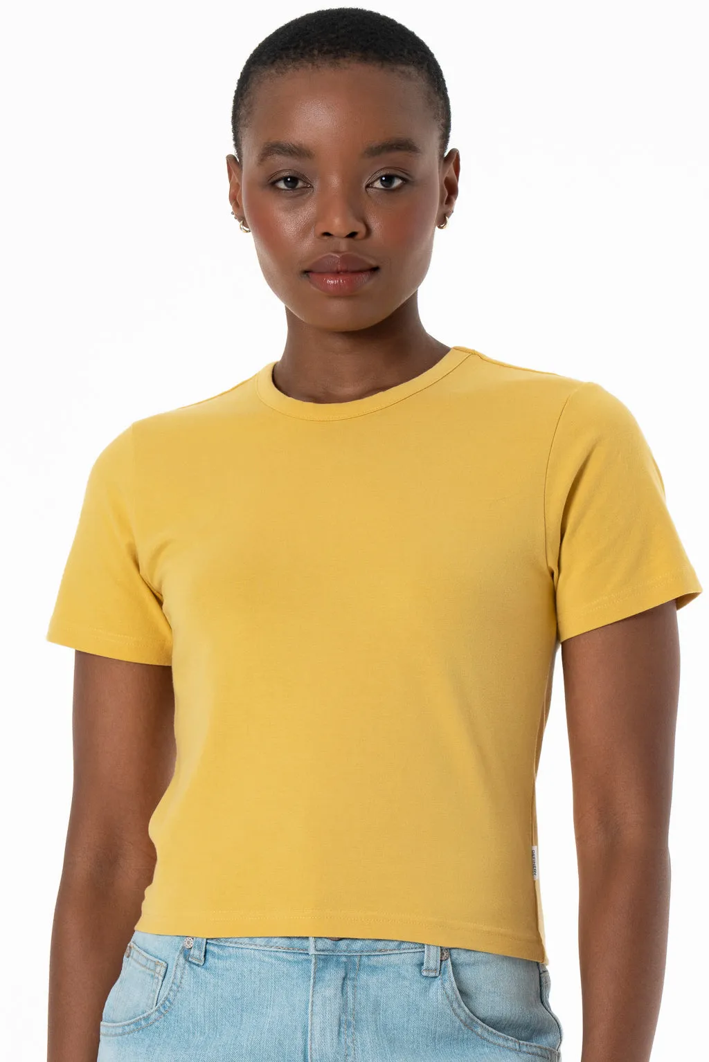 Fitted T-Shirt _ 143361 _ Yellow sold by Refinery