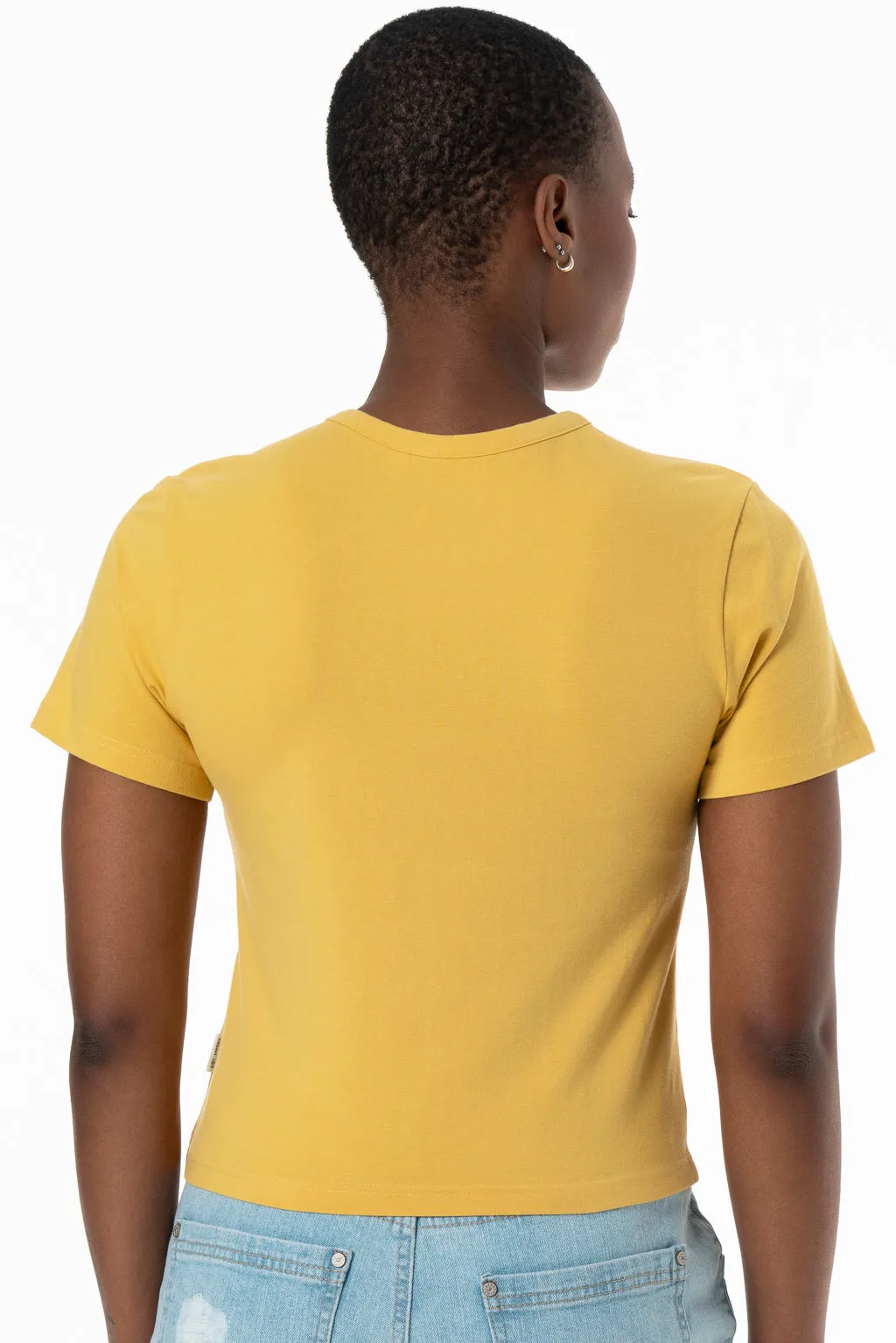 Fitted T-Shirt _ 143361 _ Yellow sold by Refinery product image thumbnail 3