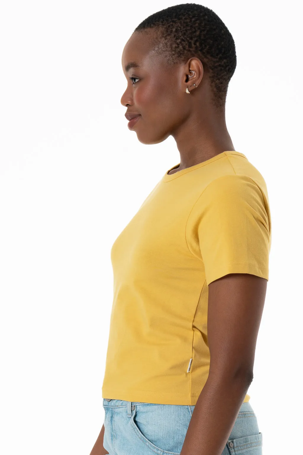 Fitted T-Shirt _ 143361 _ Yellow sold by Refinery product image thumbnail 2