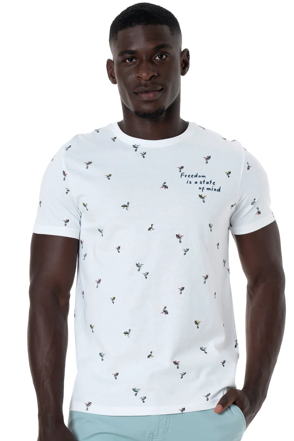 Branded T-Shirt _ 143317 _ Optic White sold by Refinery