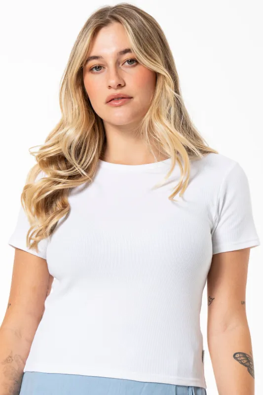 Ribbed T-Shirt _ 141559 _ White sold by Refinery