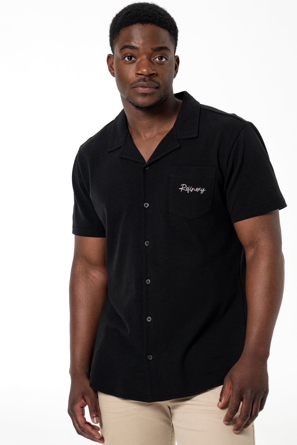 Gladneck Shirt _ 140188 _ Black sold by Refinery