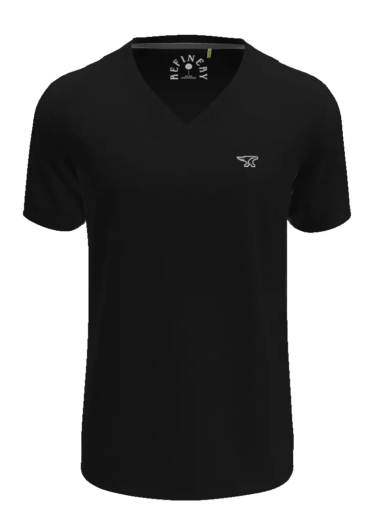 V-Neck T-Shirt _ 145358 _ Black sold by Refinery product image thumbnail 3