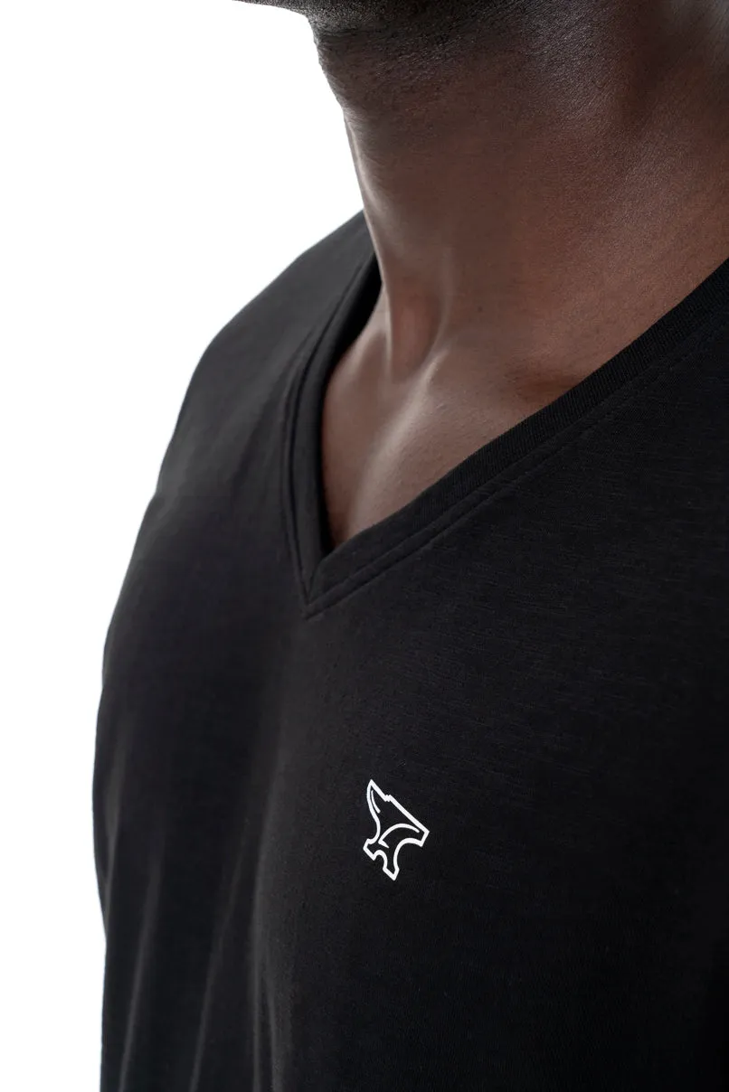 V-Neck T-Shirt _ 145358 _ Black sold by Refinery product image thumbnail 4