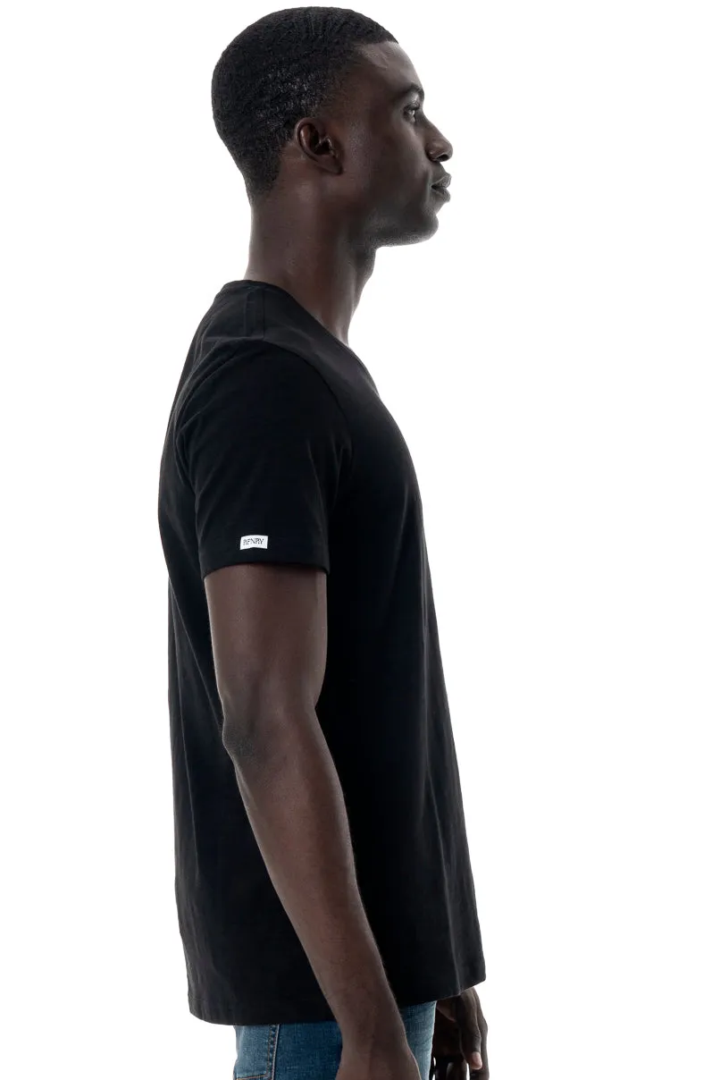 V-Neck T-Shirt _ 145358 _ Black sold by Refinery product image thumbnail 2