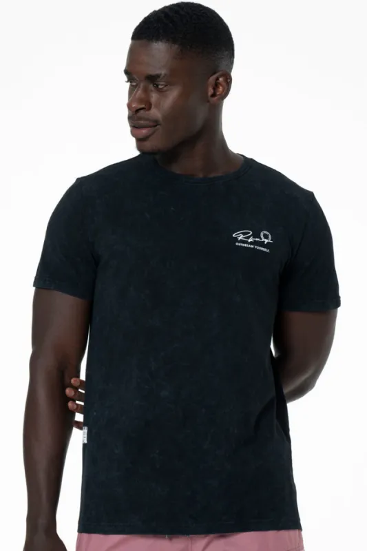 Organic Dye T-Shirt _ 140486 _ Black sold by Refinery