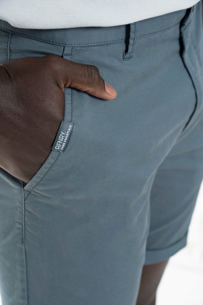 Chino Shorts _ 140165 _ Charcoal sold by Refinery product image thumbnail 3