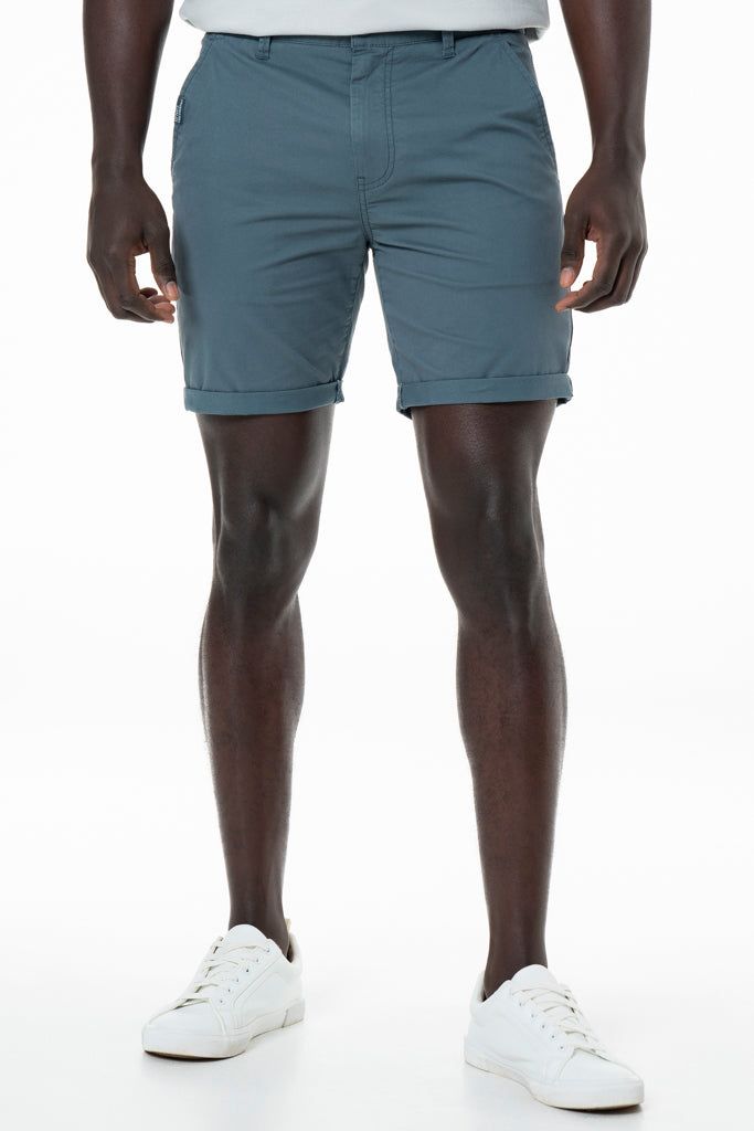 Chino Shorts _ 140165 _ Charcoal sold by Refinery