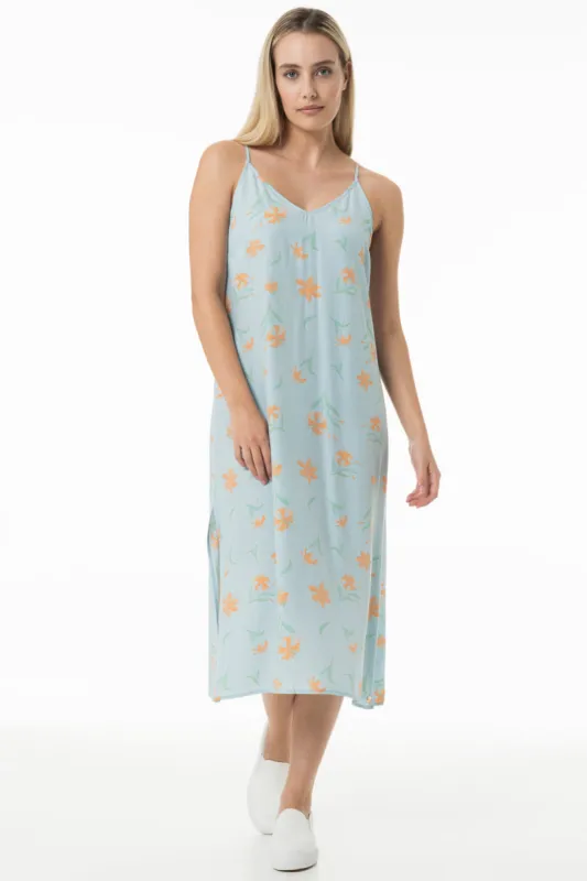 Slip Dress _ 150072 _ Blue sold by Refinery