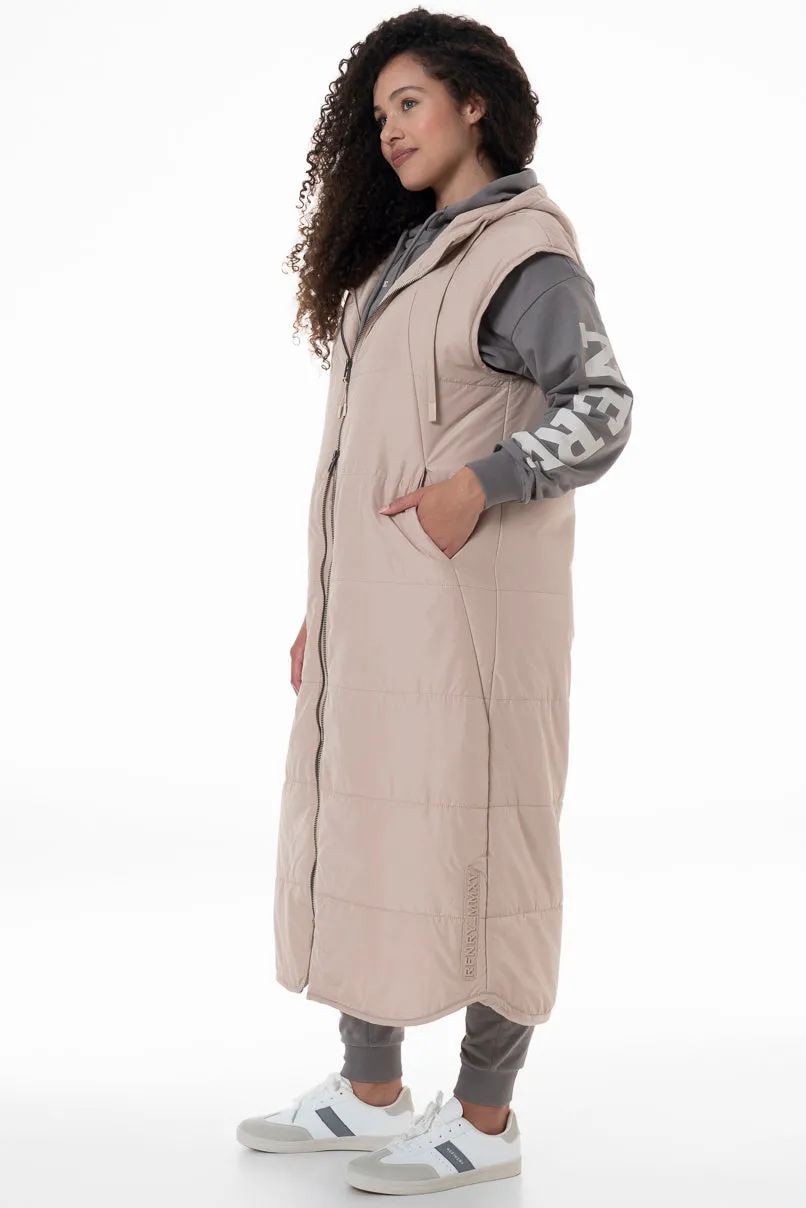 Quilted Gilet _ 146364 _ Stone sold by Refinery product image thumbnail 3
