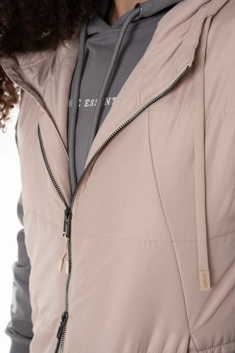 Quilted Gilet _ 146364 _ Stone sold by Refinery product image thumbnail 2