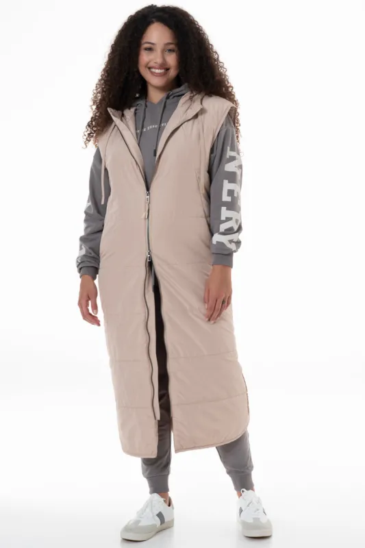 Quilted Gilet _ 146364 _ Stone sold by Refinery