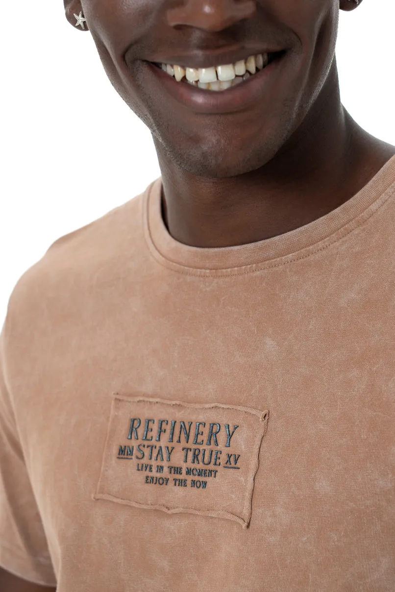Acid Wash T-Shirt _ 147298 _ Brown sold by Refinery product image thumbnail 3
