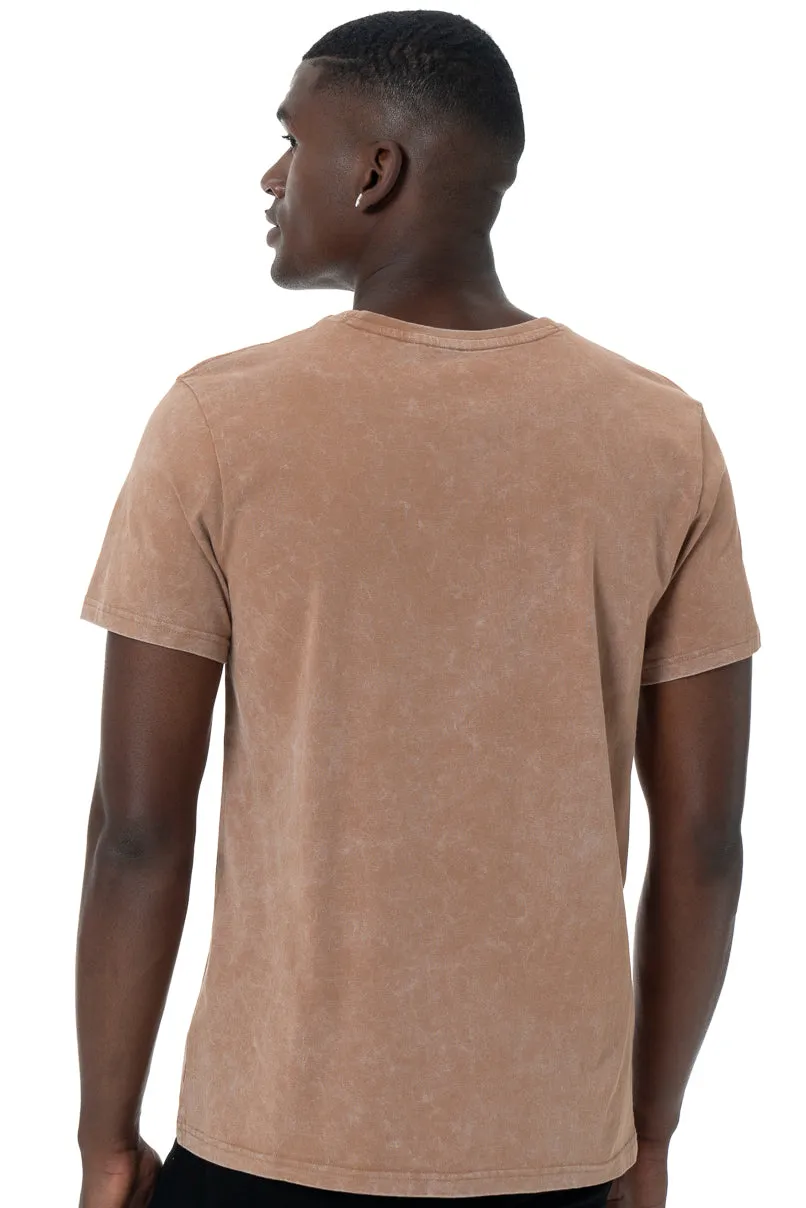 Acid Wash T-Shirt _ 147298 _ Brown sold by Refinery product image thumbnail 4