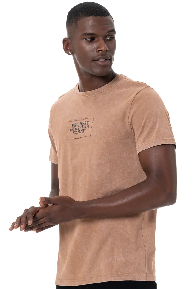 Acid Wash T-Shirt _ 147298 _ Brown sold by Refinery product image thumbnail 2