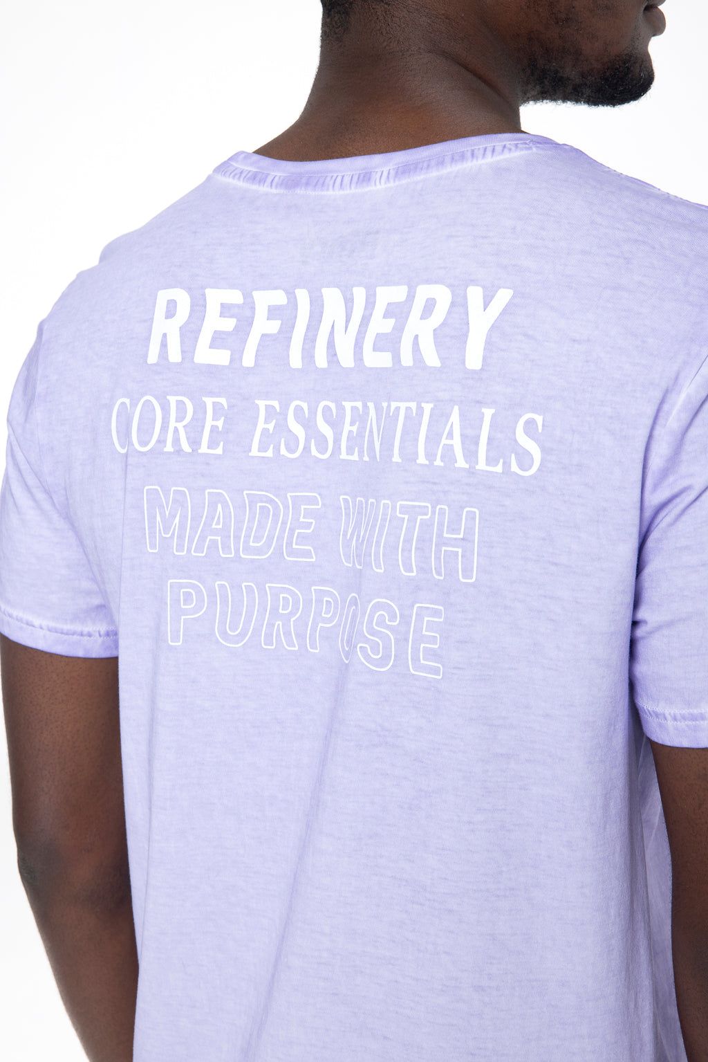 Organic Dye T-Shirt _ 143339 _ Lilac sold by Refinery product image thumbnail 4