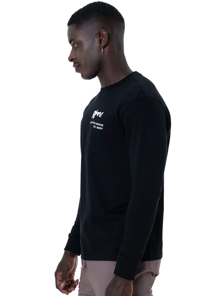 Long Sleeve T-Shirt _ 146860 _ Black sold by Refinery product image thumbnail 2