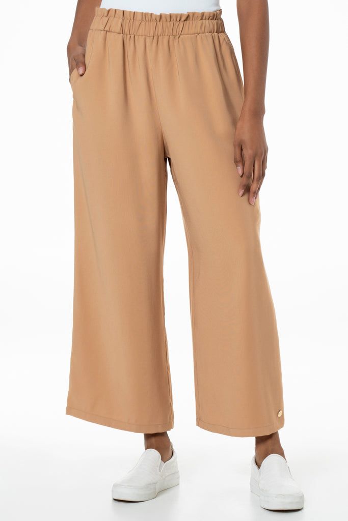 Wide Leg Culotte _ 141730 _ Tan sold by Refinery