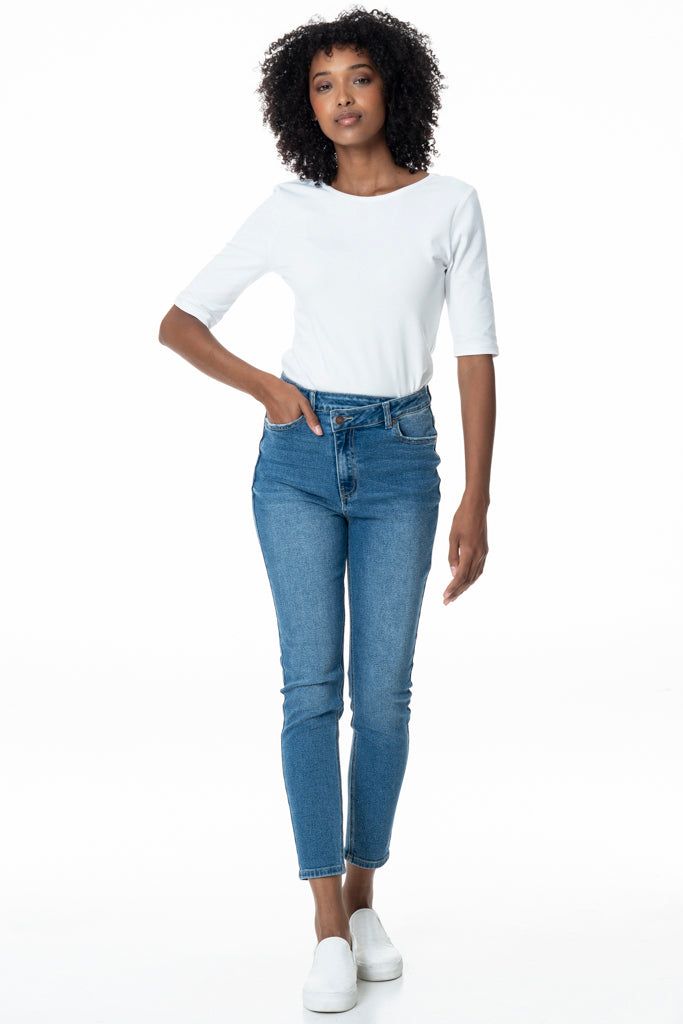 Rf05 Hi-Rise Denim _ 136361 _ Light Wash sold by Refinery