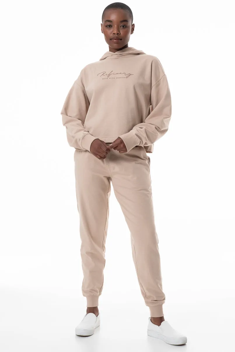 Branded Sweater _ 145625 _ Stone sold by Refinery