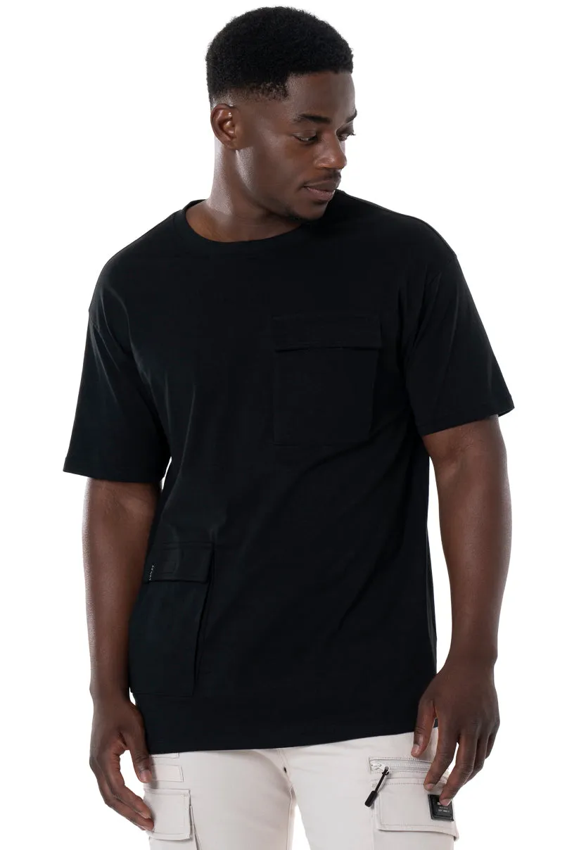 Pocket T-Shirt _ 143323 _ Black sold by Refinery