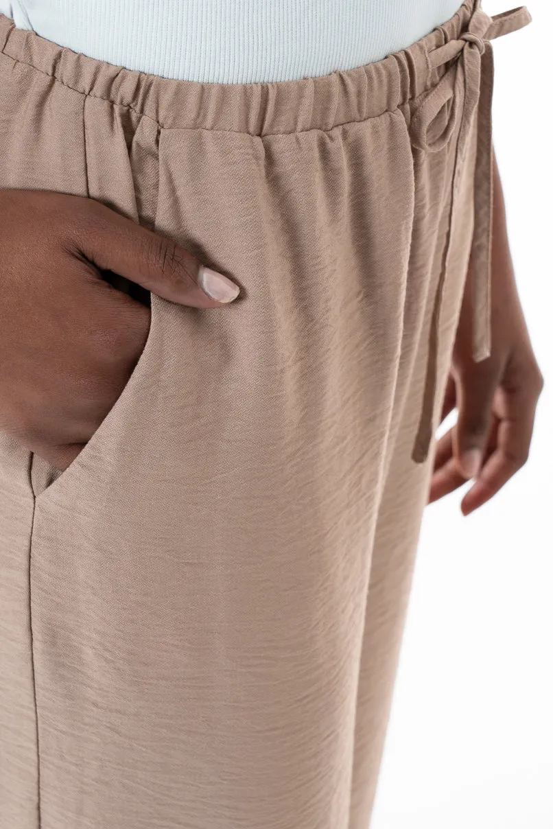 Elasticated Pants _ 152035 _ Taupe sold by Refinery product image thumbnail 4