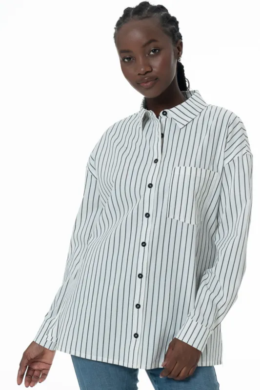 Poplin Shirt _ 145743 _ Milk sold by Refinery