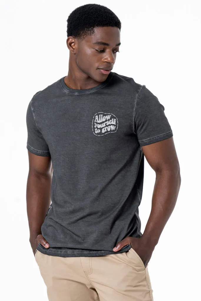 Organic Dyed T-Shirt _ 136966 _ Charcoal sold by Refinery