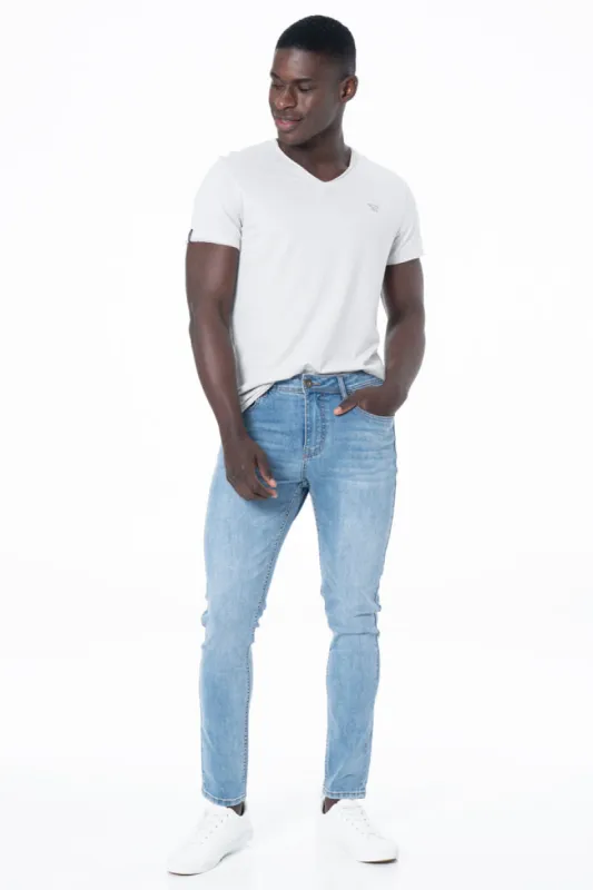 Rf02 Skinny Denim Jeans _ 131320 _ Light Wash sold by Refinery