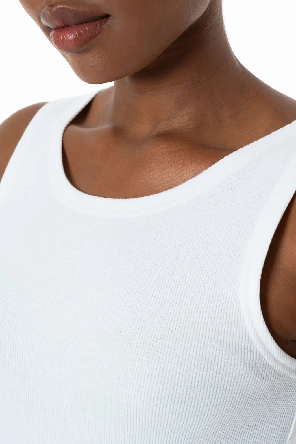 Scoop Neck Tank _ 143592 _ White sold by Refinery product image thumbnail 4