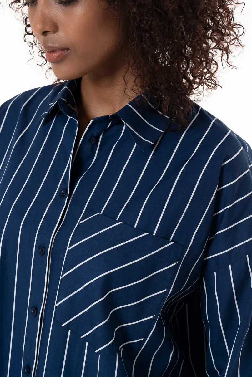 Poplin Shirt _ 152504 _ Ink sold by Refinery product image thumbnail 4