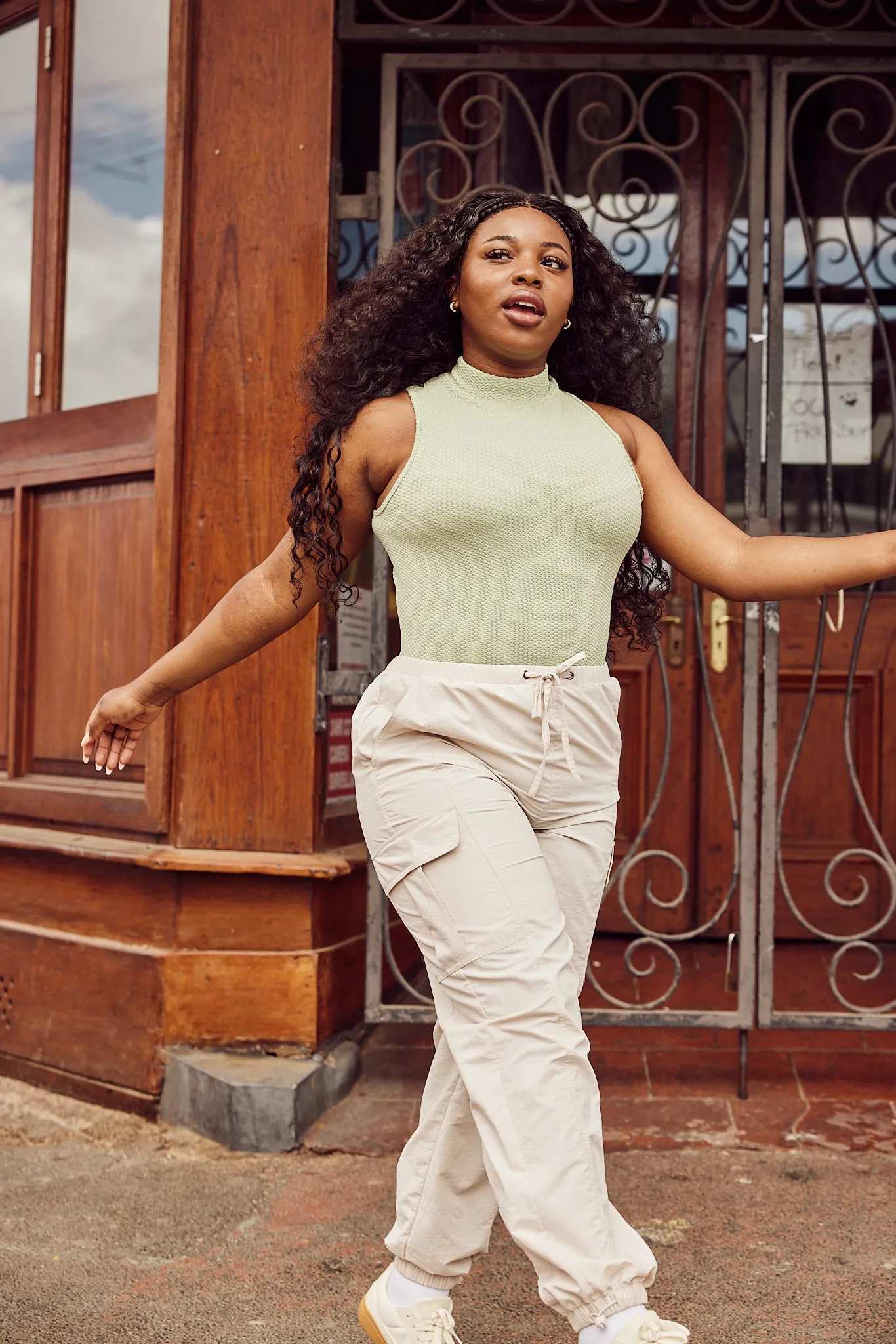 Parachute Pants _ 144095 _ Stone sold by Refinery product image thumbnail 2