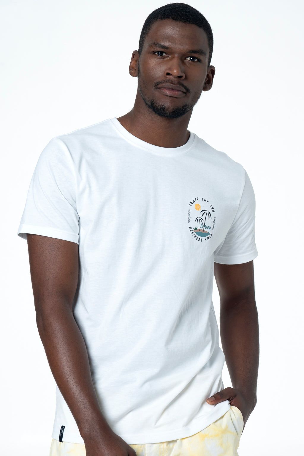Branded T-Shirt _ 142512 _ Optic White sold by Refinery