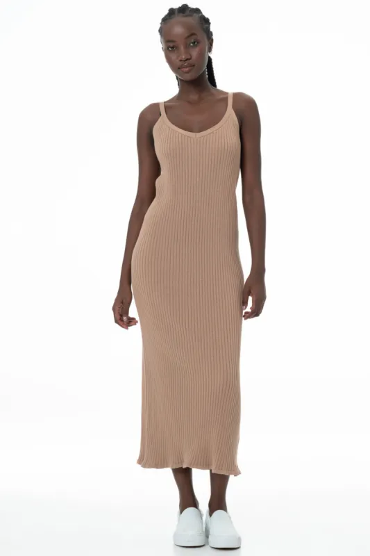 Knit Slip Dress _ 145790 _ Taupe sold by Refinery