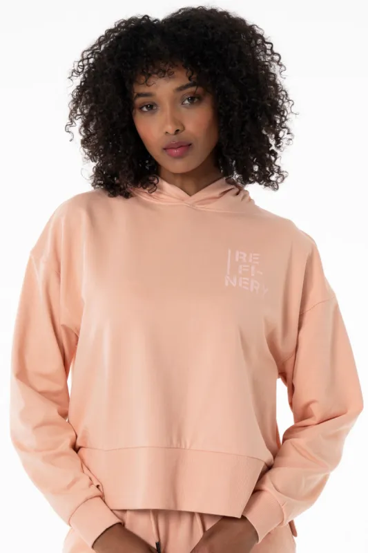 Hoodie _ 144156 _ Peach sold by Refinery