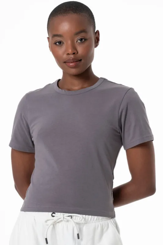 Fitted T-Shirt _ 145713 _ Grey sold by Refinery