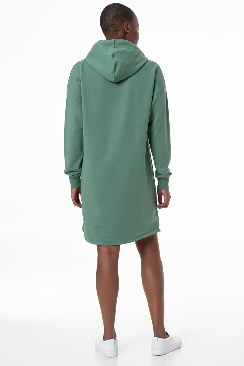 Hooded Sweater Dress _ 145776 _ Green sold by Refinery product image thumbnail 4