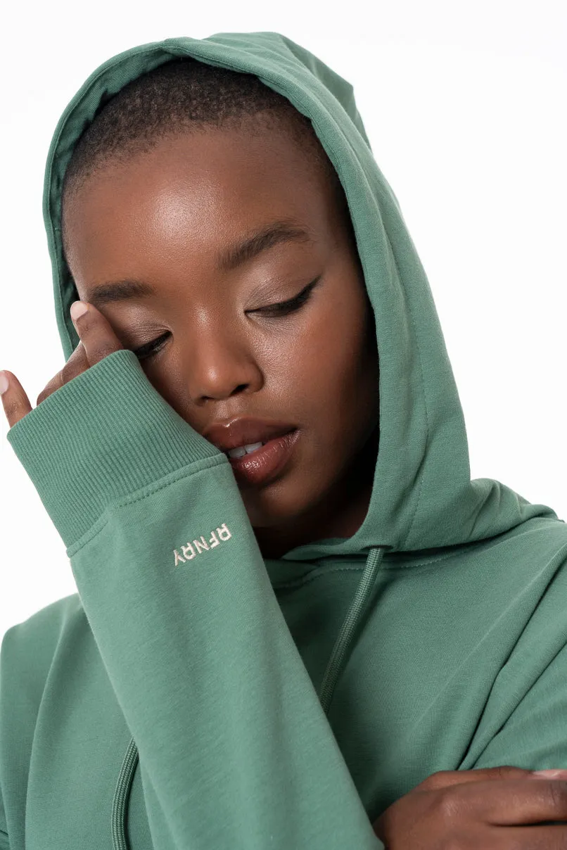 Hooded Sweater Dress _ 145776 _ Green sold by Refinery product image thumbnail 3