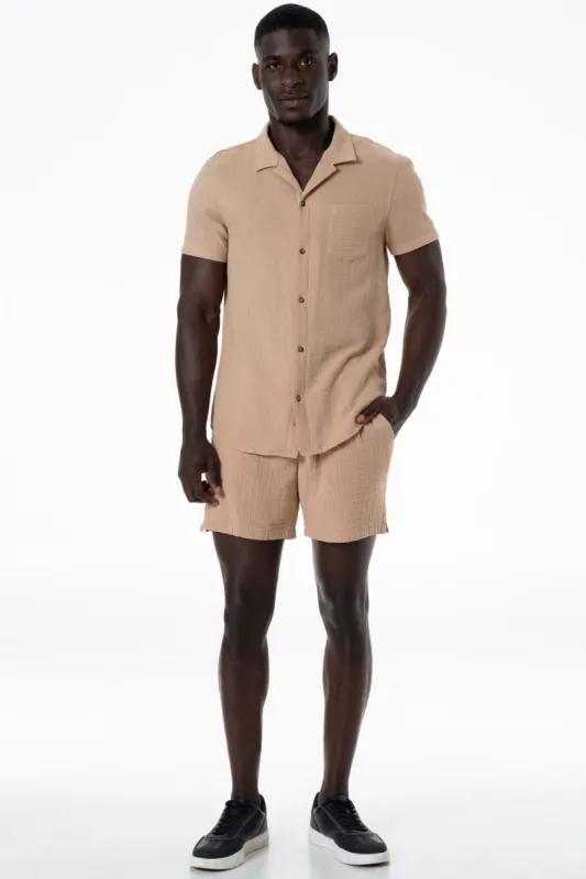 Gladneck Shirt _ 141631 _ Biscuit sold by Refinery