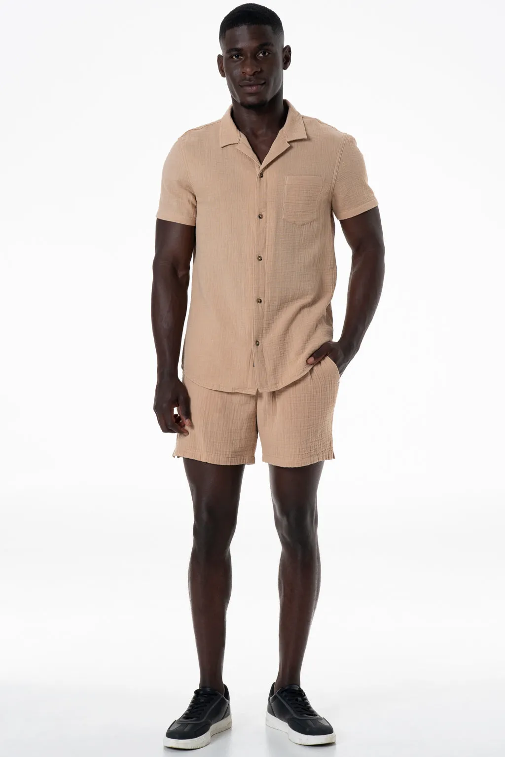 Gladneck Shirt _ 141631 _ Biscuit sold by Refinery