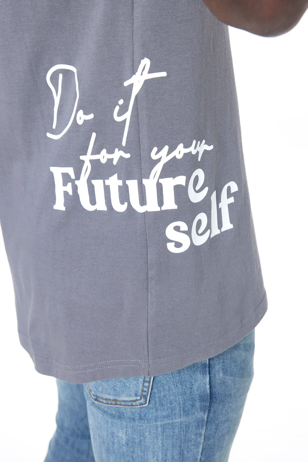 Branded T-Shirt _ 142509 _ Charcoal sold by Refinery product image thumbnail 3