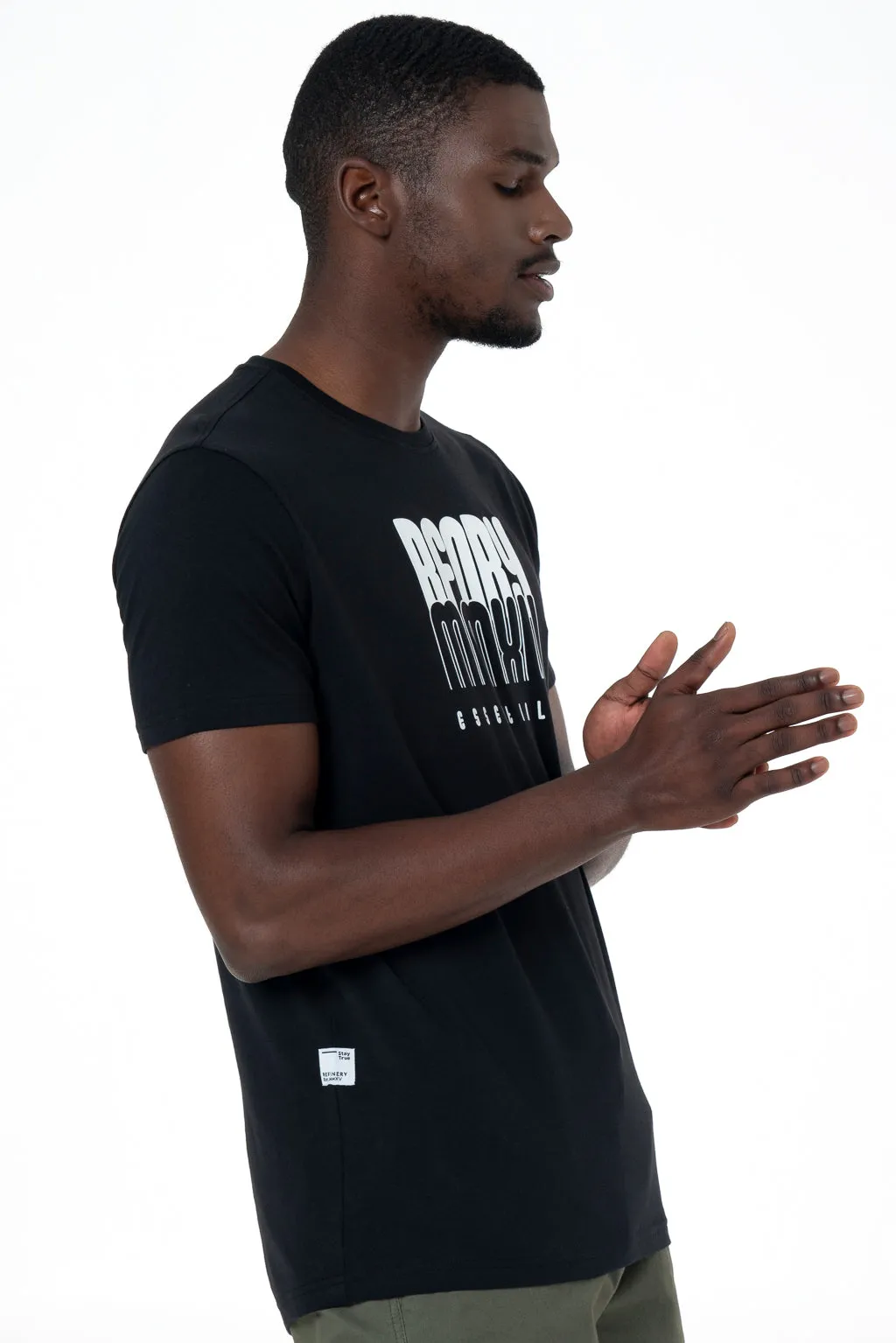 Branded T-Shirt _ 142507 _ Black sold by Refinery product image thumbnail 3