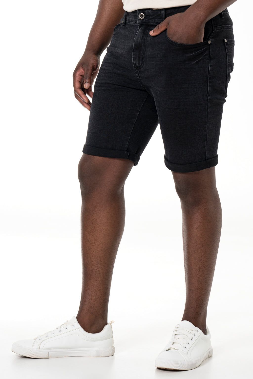 Denim Shorts _ 140343 _ Black Wash sold by Refinery product image thumbnail 2