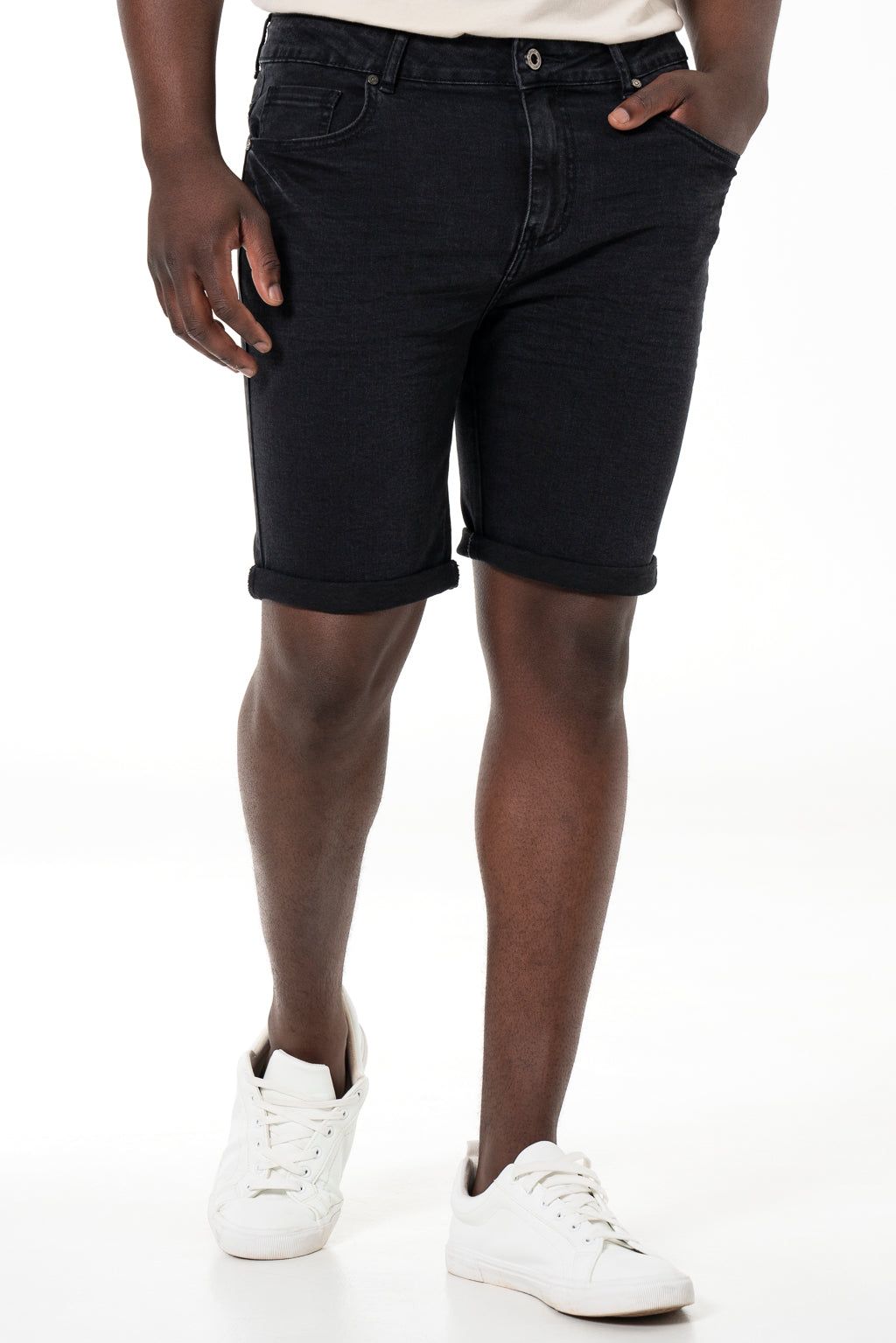 Denim Shorts _ 140343 _ Black Wash sold by Refinery