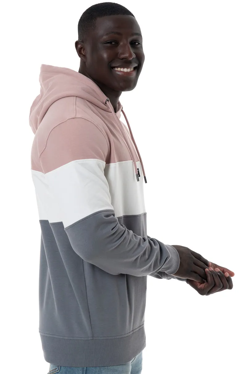 Colour Block Hoodie _ 146530 _ Rose sold by Refinery product image thumbnail 2