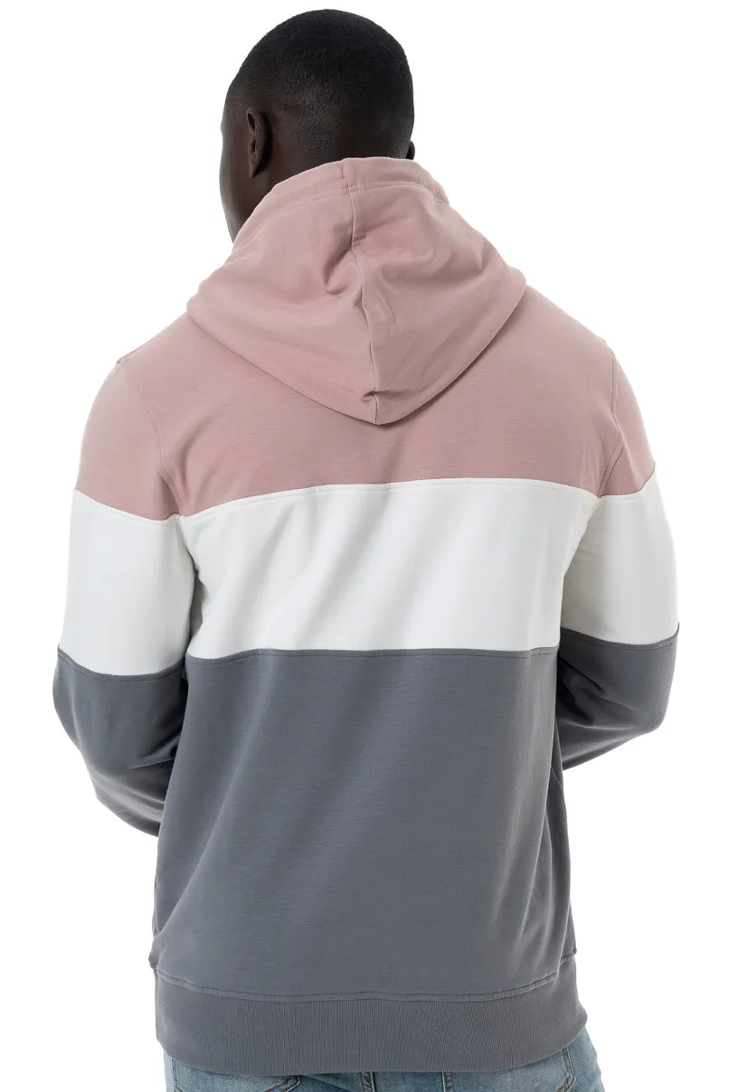 Colour Block Hoodie _ 146530 _ Rose sold by Refinery product image thumbnail 4