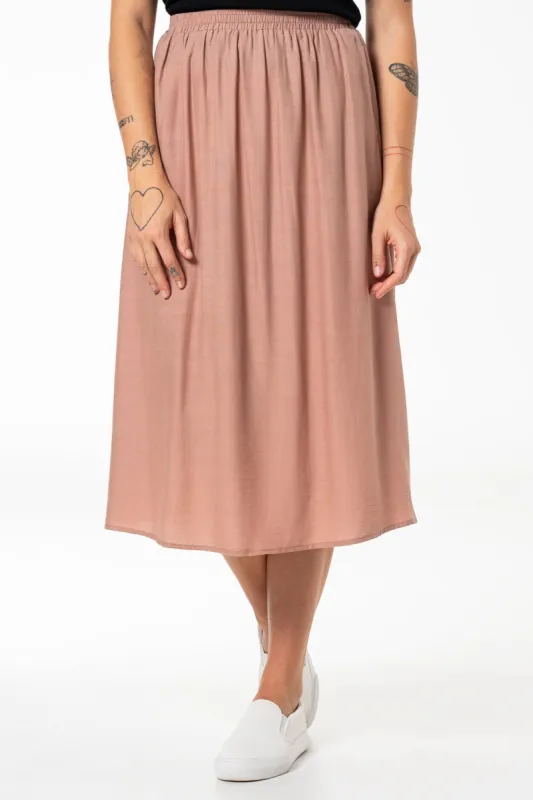 Flare Skirt _ 141286 _ Brown sold by Refinery